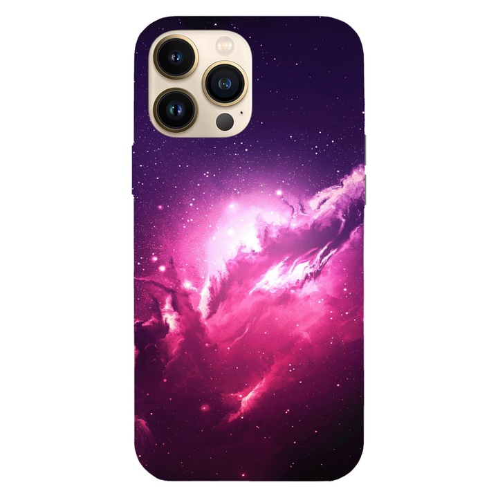 Husa telefon compatibila cu Apple iPhone 16 Pro, Viceversa, model Endless galaxy, Silicon, TPU