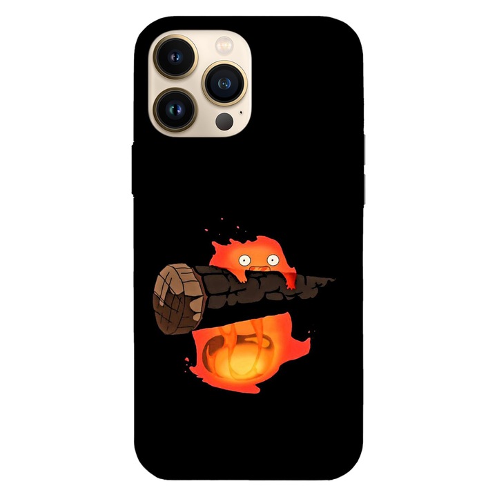 Husa telefon compatibila cu Apple iPhone 16 Plus, Viceversa, model Hi am calcifer, Silicon, TPU