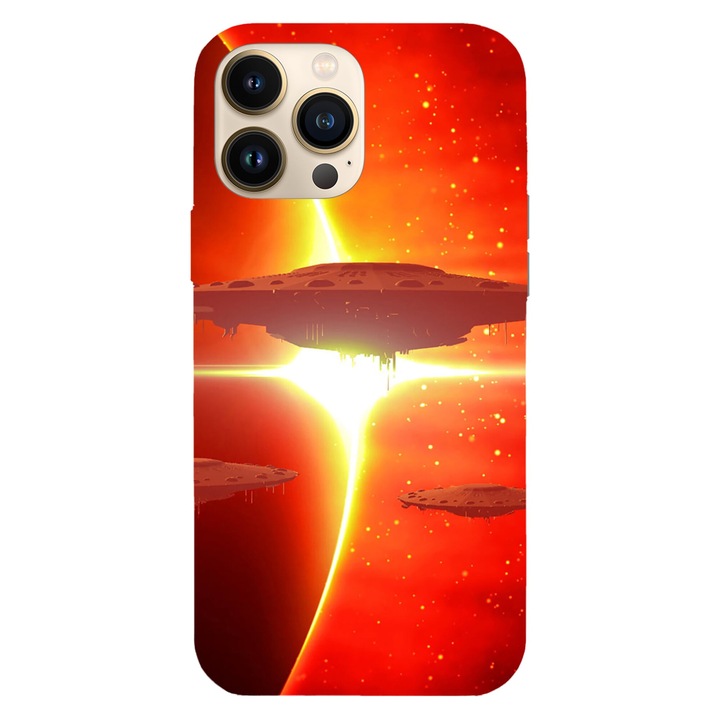 Husa telefon compatibila cu Apple iPhone 16 Plus, Viceversa, model Invasion, Silicon, TPU