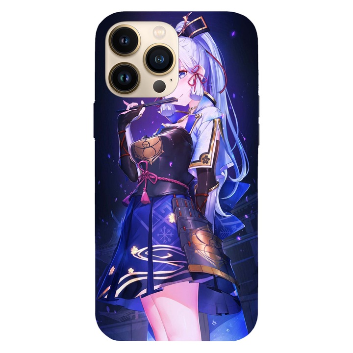 Husa telefon compatibila cu Apple iPhone 16 Plus, Viceversa, model Kamisato Ayaka Genshin Impact, Silicon, TPU