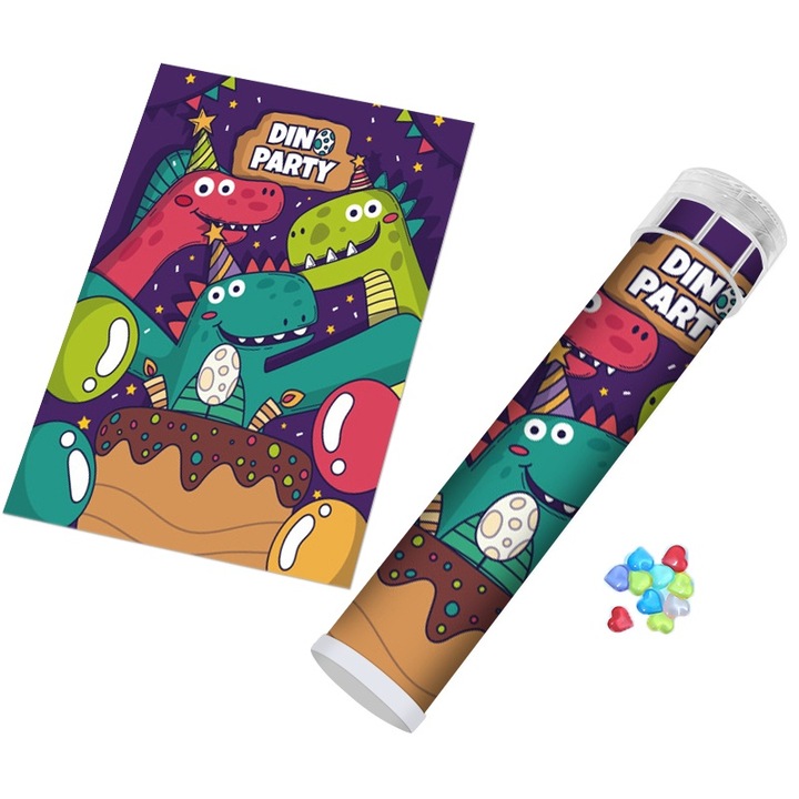 Joc creativ DIY Caleidoscop Petrecere cu dinozauri19 x 3.8 CM oein