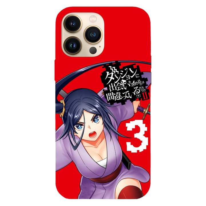 Husa telefon compatibila cu Apple iPhone 16 Pro, Viceversa, model Volume 3 Manga DanMachi, Silicon, TPU