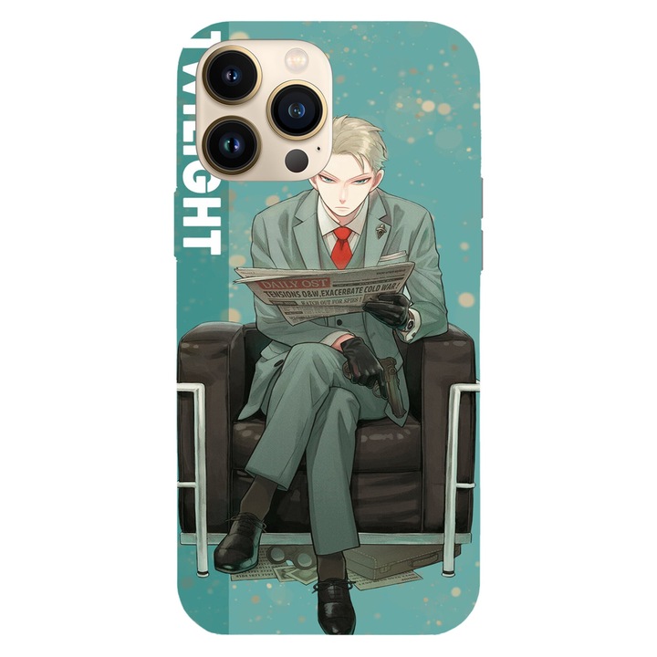 Husa telefon compatibila cu Apple iPhone 16 Plus, Viceversa, model Twilight Forger Spy x Family, Silicon, TPU