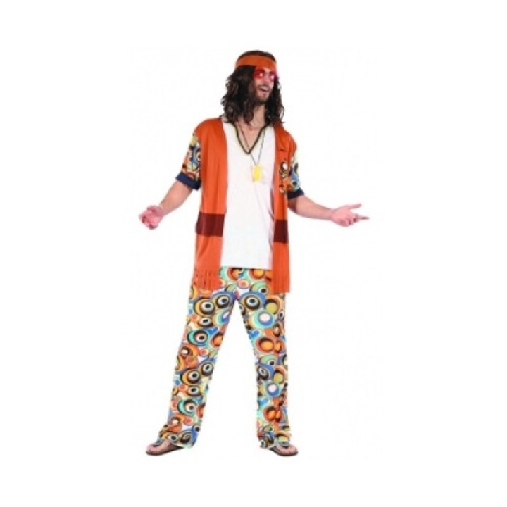 Hippi jelmez felnőtteknek, Luka, Multicolor, 2XL