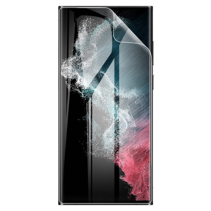Протектор за екран Impact Flex, съвместим с Vivo Y300, 300 микрона силиконов полимер, инсталация без течност в 4 стъпки, технология NanoLiq, съвместим със сензор за пръстови отпечатъци, пълно покритие