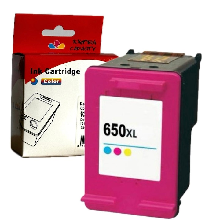 Съвместима мастилена касета 650XL, CZ102AE, трицветна, 18 мл, за HP Deskjet Ink Advantage 1015 1515 2515 2545 3515 3545 4515
