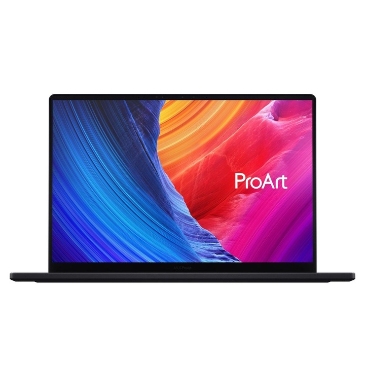 Laptop ASUS ProArt P16 H7606W cu procesor AMD® Ryzen AI 9 HX370 12 Core, 16" 4K OLED Touchscreen, 64GB RAM, 2TB SSD, NVIDIA® RTX™ 4070 8GB, Windows 11 Pro, Nano Black