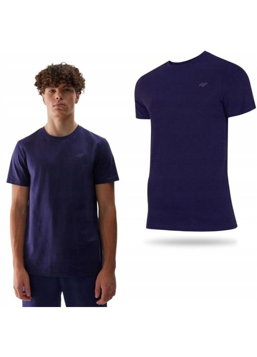 Tricou 4F pentru barbati, Bumbac, Bleumarin, Bleumarin