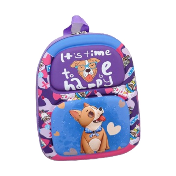 Iskolatáska, 28x15x36cm, kék lánccal, 086