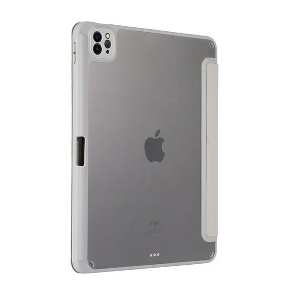 Husa Smart Stand Beline pentru iPad 13 Pro (2024), alb, tip bookcase, material TPU