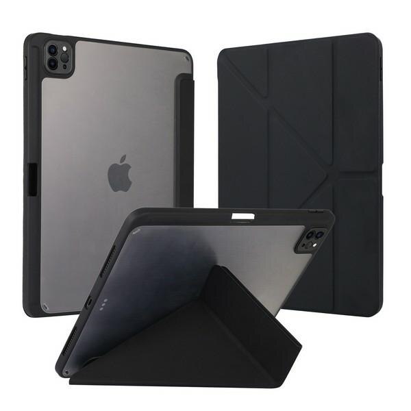 Husa tableta Smart Stand, TPU, negru, pentru iPad 13 Pro (2024)