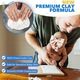 Kit amprenta mulaj piciorus bebe si rama foto, 0-2 ani, Pentru ziua de nastere a nou-nascutului sau cadou memorial pentru noua mama, 23x18x3 cm, Albastru