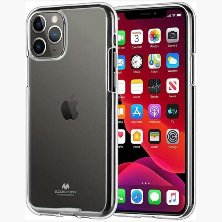 Калъф Mercury Jelly Case съвместим с iPhone 12 / 12 Pro, прозрачен