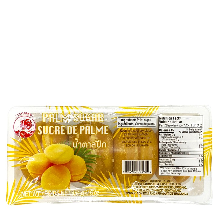 Zahar de palmier, Cock Brand, 454g