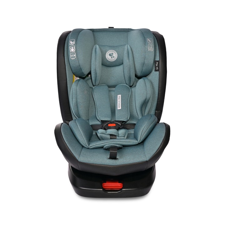 Стол за кола Lorelli Nebula, 40-150 см., I-Size, ISOFIX, Въртящо се на 360 градуса, Arctic