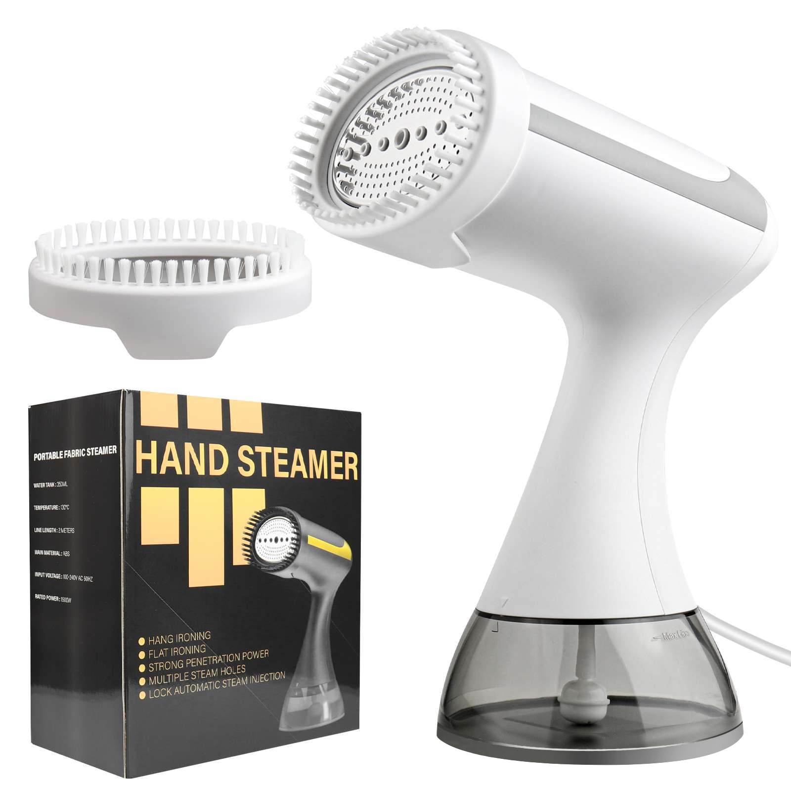 Aparat de calcat vertical cu abur, 1500 W, 350 ml, Alb