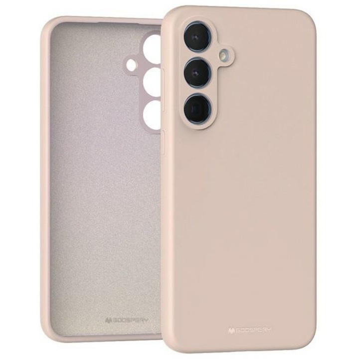 Carcasa Mercury Silicone compatibila cu Samsung Galaxy A55, Pink Sand