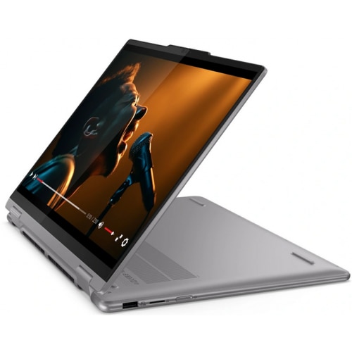 Laptop Lenovo Yoga 7 Hybrid (2-in-1), 14" WUXGA Touchscreen, AMD Ryzen™ 5 8640HS pana la 4.9 GHz, 16 GB RAM LPDDR5x 6400, 1 TB SSD, AMD Radeon 760M, Windows 11 Home, Arctic Grey LPDDR5x