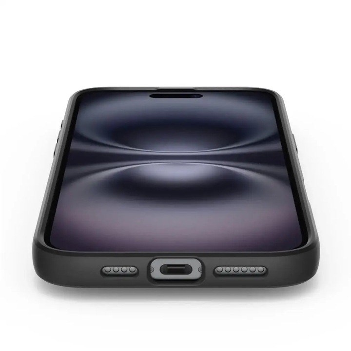 Spigen Liquid Air iPhone 16 Matte Black, 252182, Mobiltelefon tok