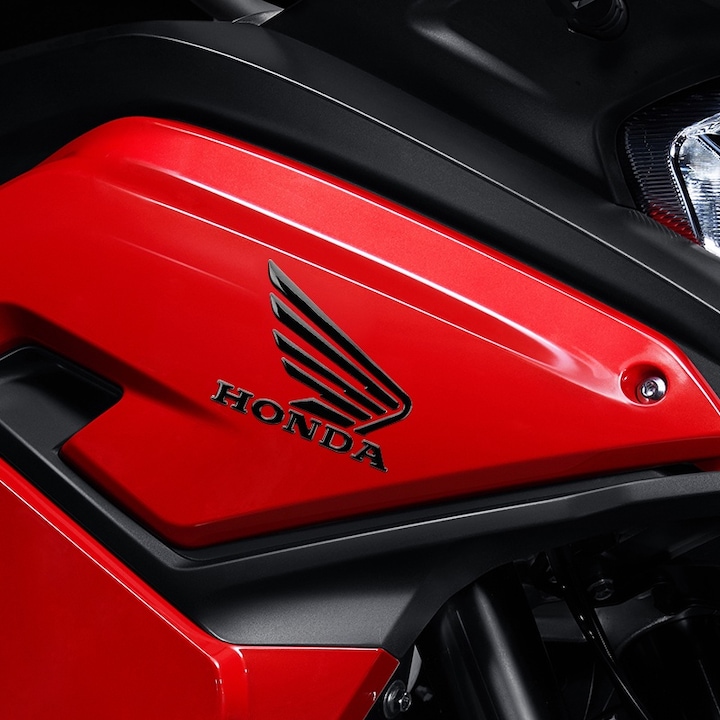 Set 2 Stickere 3D, Honda Moto, Negru, 7.4x5.8cm