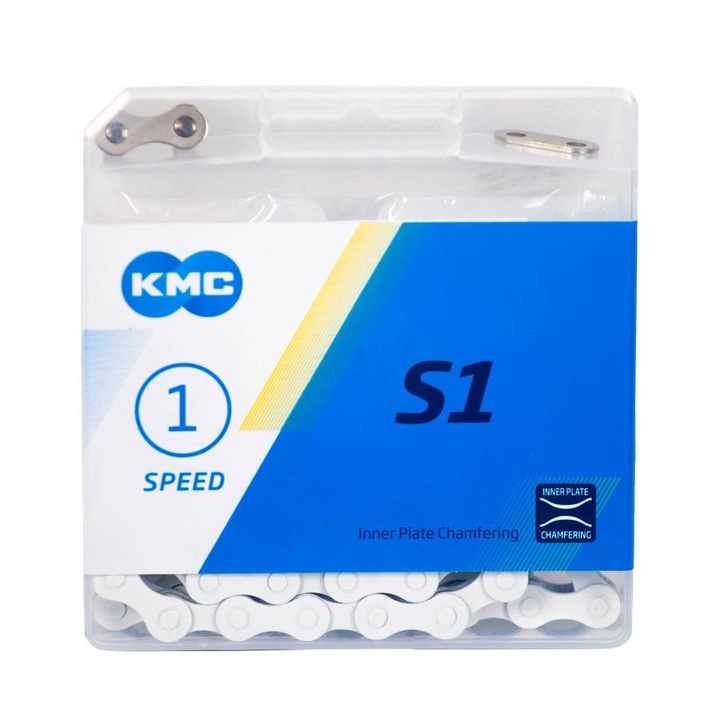 Верижка нормален цвят TW бял 1/8 KMC Z410 TW