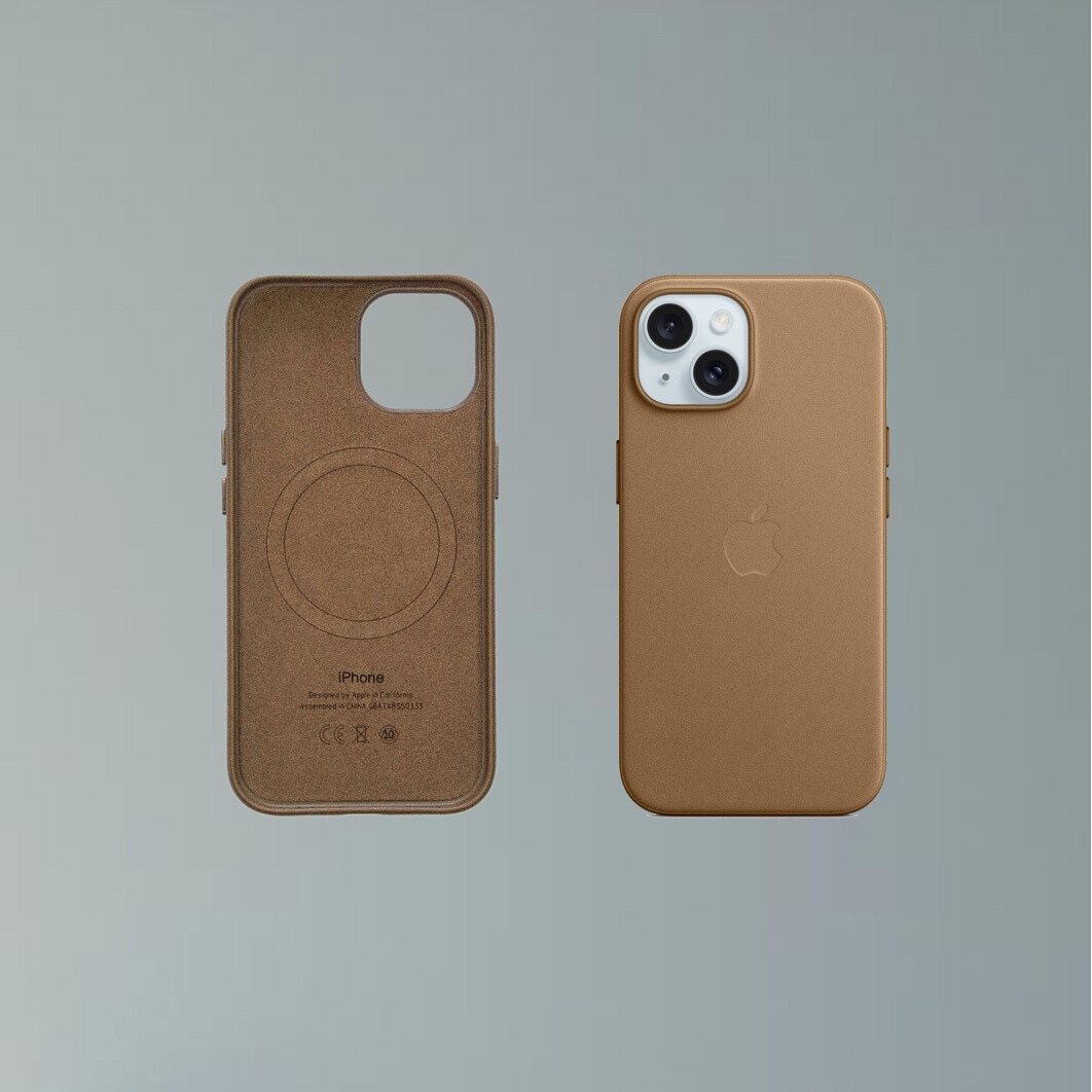 Husa de protectie Apple Leather Case, MagSafe pentru iPhone 15 Pro