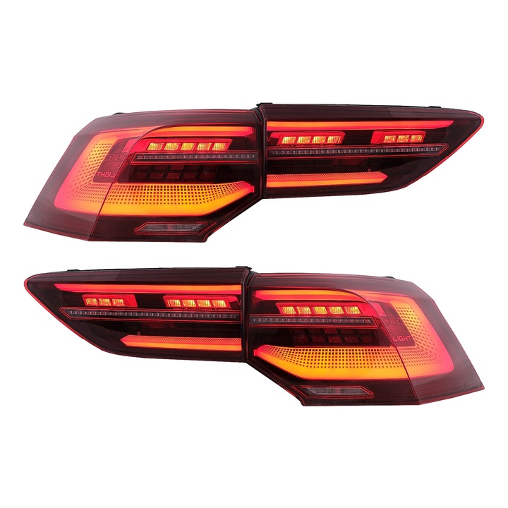Teljes LED hátsó lámpák VW Golf VIII ferdehátú Mk8 MQB 2020-tól modellekhez, dinamikus irányjelzővel