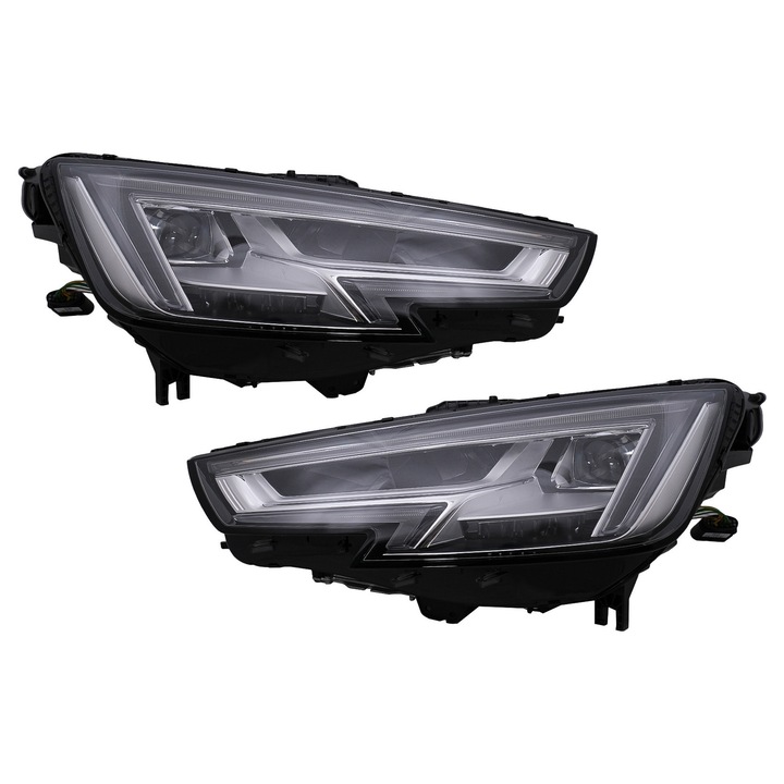 Комплект от 2 LED фара съвместими с Audi A4 B9 8W 2016-2018 преобразуване от Xenon към LED