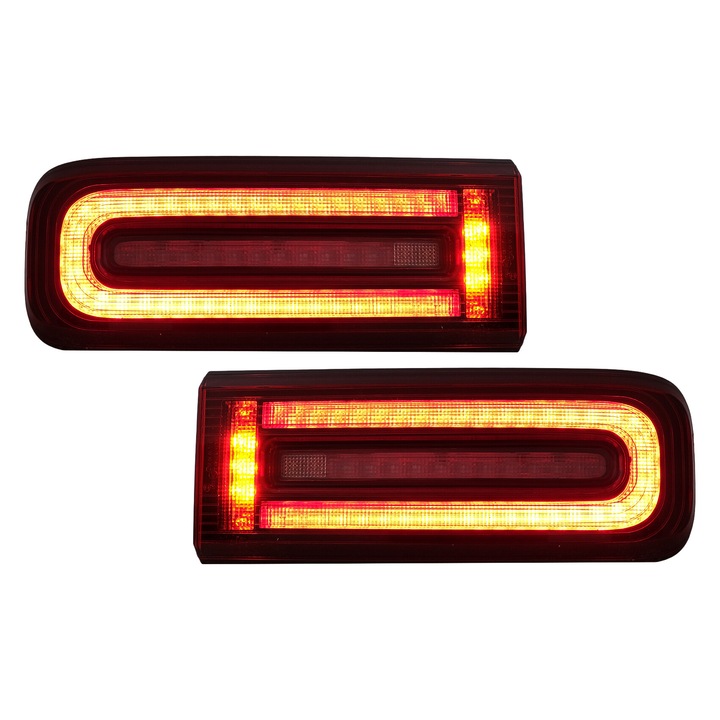 Stopuri Full LED compatibil cu Mercedes G-Class W463 Facelift 2018-2022 LED Dinamic Secvential