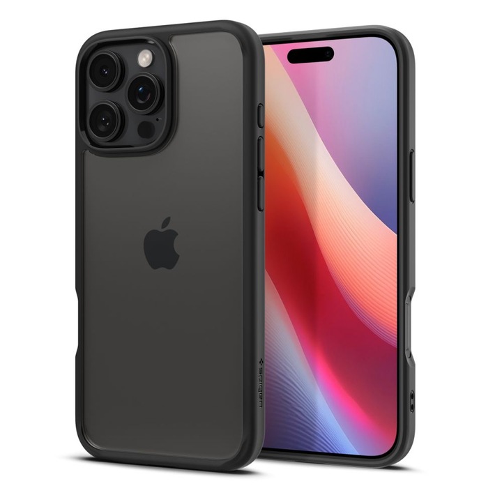 Кейс за Apple iPhone 16 Pro Max Spigen ultra hybrid черен мат