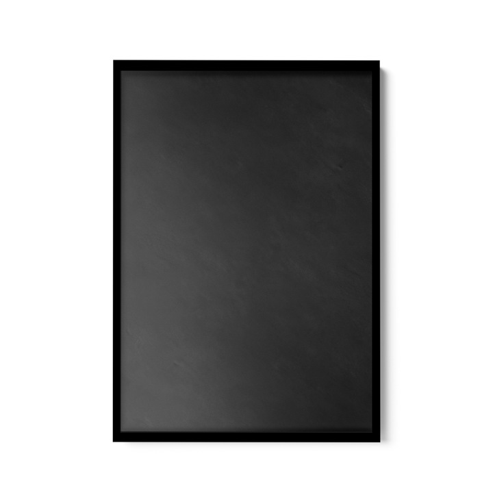 Tabla de scris cu creta, Wallfluent, rama de lemn, Negru, 120x90 cm, 010760700050200000000