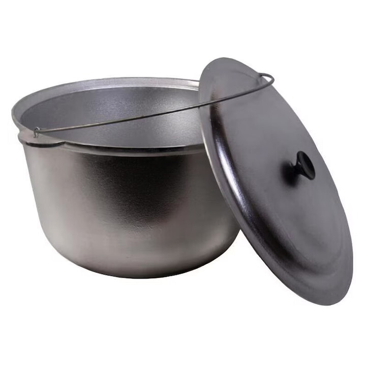 Ceaun din aluminiu alimentar, capacitate 10 Litri, cu suport si capac