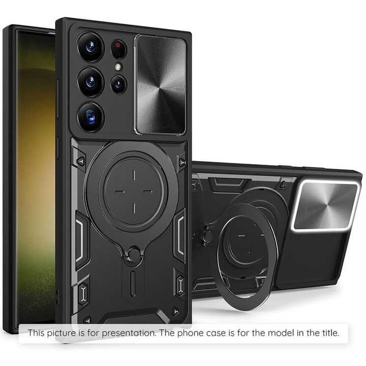 Husa pentru Samsung Galaxy S25 FE - Techsuit CamGuard Pro - Black