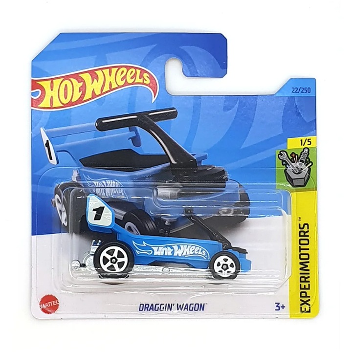 Masinuta metalica Hot Wheels Draggin' Wagon, 1:64