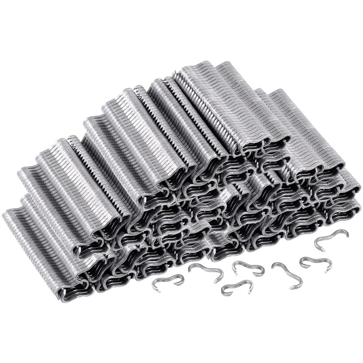 Set 600 capse pentru plasa, Minetgnon®, sarma galvanizat