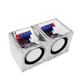 Kit audio DIY Rqiurpn, boxa transparenta, 3W, 60x60x62mm