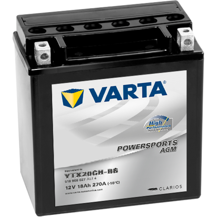 Мото акумулатор Varta AGM HighPerformance 12V 18Ah YTX20CH-BS 518908