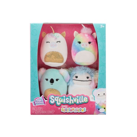 Set Mini plusuri Squishville 4 buc - Pep Squad - eMAG.ro