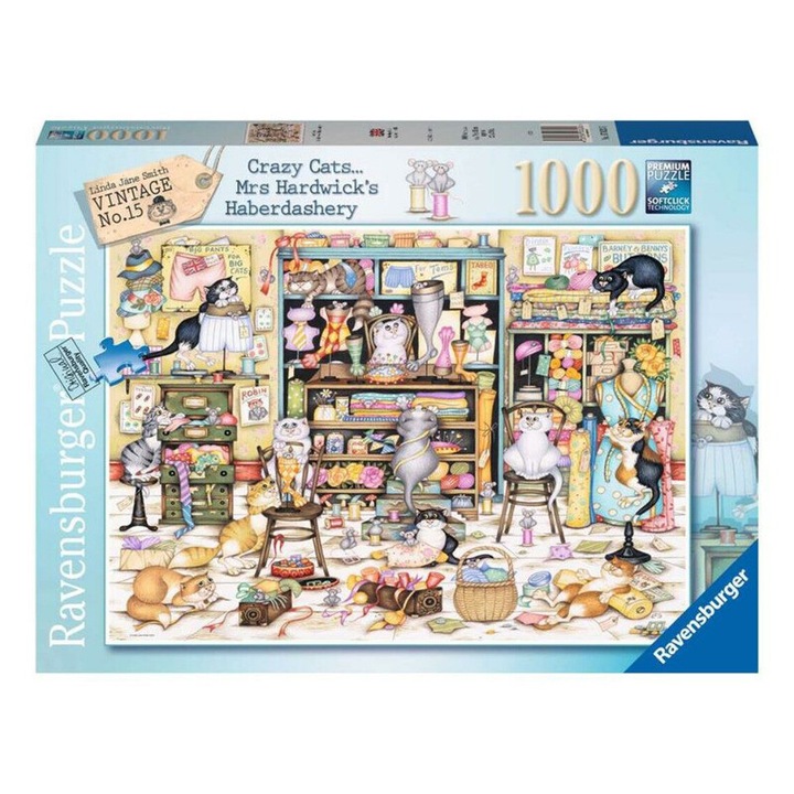 Puzzle 1000 buc - Pisici nebune