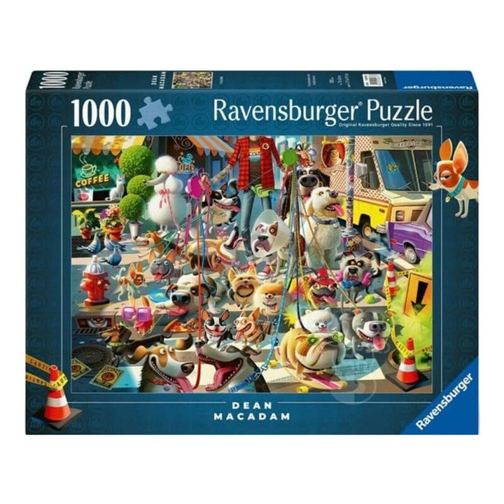 Puzzle Ravensburger 1000 buc - Plimbatorul de caini