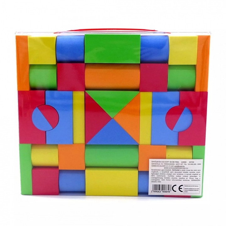 Конструктор, 38 броя, Многоцветен