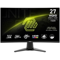 Monitor Gaming MSI MAG 27CQ6F, VA, 27 inch, WQHD, Displayport, HDMI, Curbat, 180 Hz, 0.5 ms, Negru