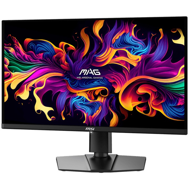 Монитор Gaming QD-OLED MSI MAG 271QPX QD-OLED E2, 26.5", WQHD (2560x1440), 240Hz, 0.03ms, AMD FreeSync™ Premium Pro, DisplayHDR True Black 400, HDMI, DisplayPort, Pivot, VESA, Черен