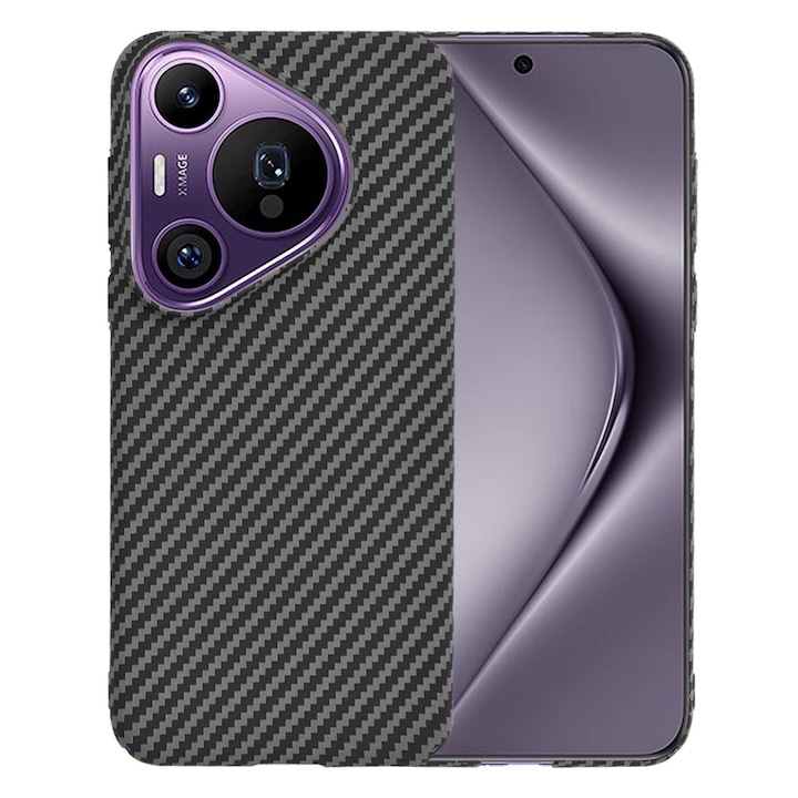 Кейс за Huawei Pura 70 Pro CarbonFiber UltraSlim Lightweight черен