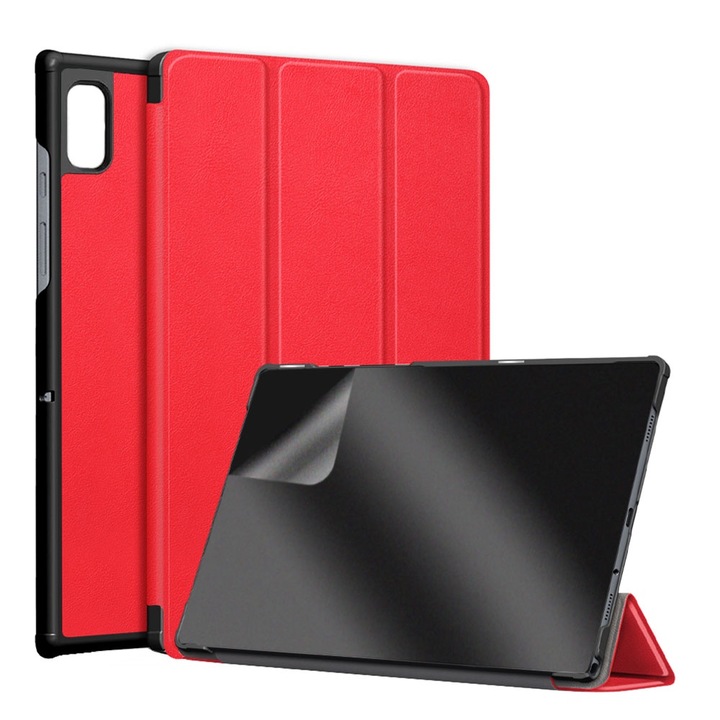 Калъф и протектор за Samsung Galaxy Tab S8 Ultra / S9 Ultra, пълна защита, червен