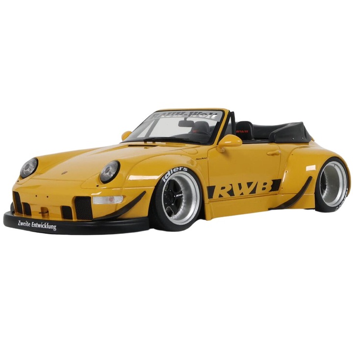 Modell autó Porsche RWB Bodykit Nohra (2023), 1:18, sárga, GT Spirit
