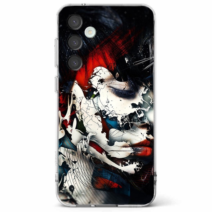 Husa telefon compatibila cu Samsung Galaxy A55 5G, Viceversa, model Abstract painting of women, Silicon, TPU