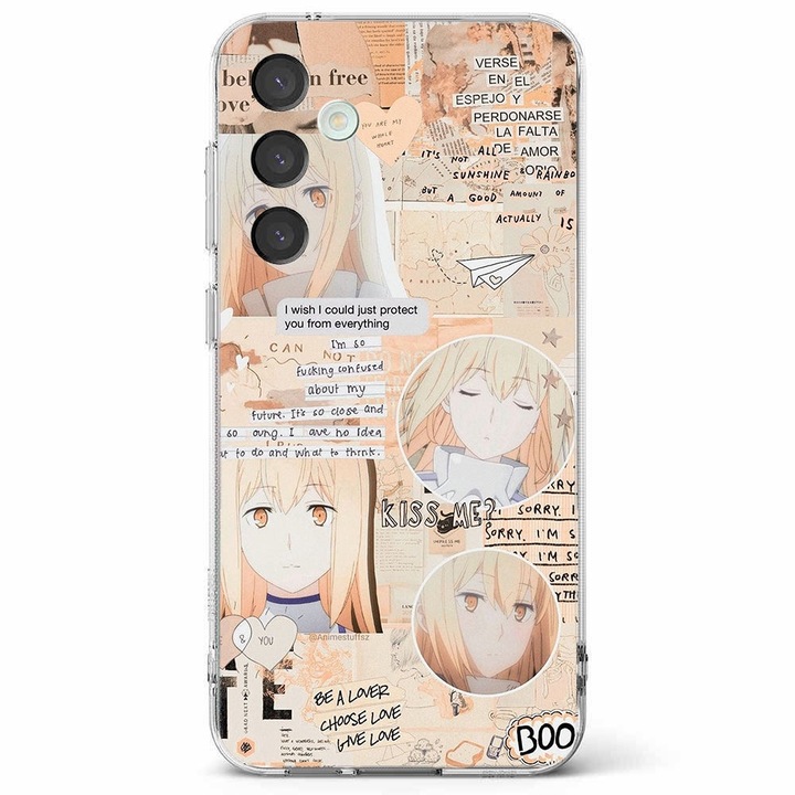 Husa telefon compatibila cu Samsung Galaxy A55 5G, Viceversa, model Aiz Wallenstien Danmachi, Silicon, TPU