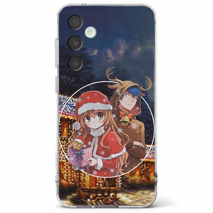 Калъф за телефон, съвместим с Samsung Galaxy S23 FE, Viceversa, модел Aisaka Taiga, Takasu Ryuuji Tora Dora, силикон, TPU