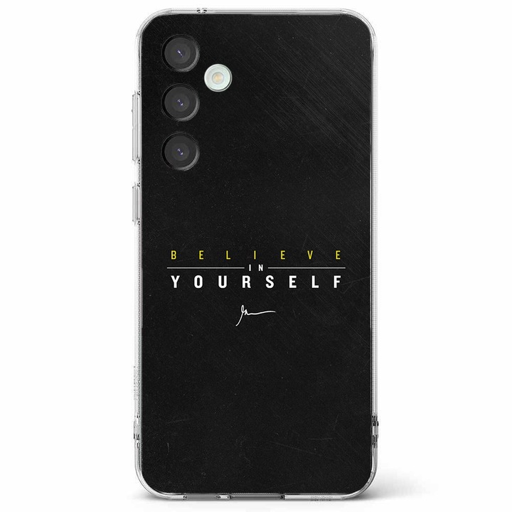 Husa telefon compatibila cu Samsung Galaxy A55 5G, Viceversa, model Believe in yourself, Silicon, TPU